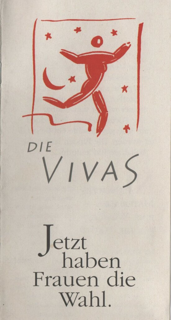 Titelblatt vom ersten Vivas-Flyer